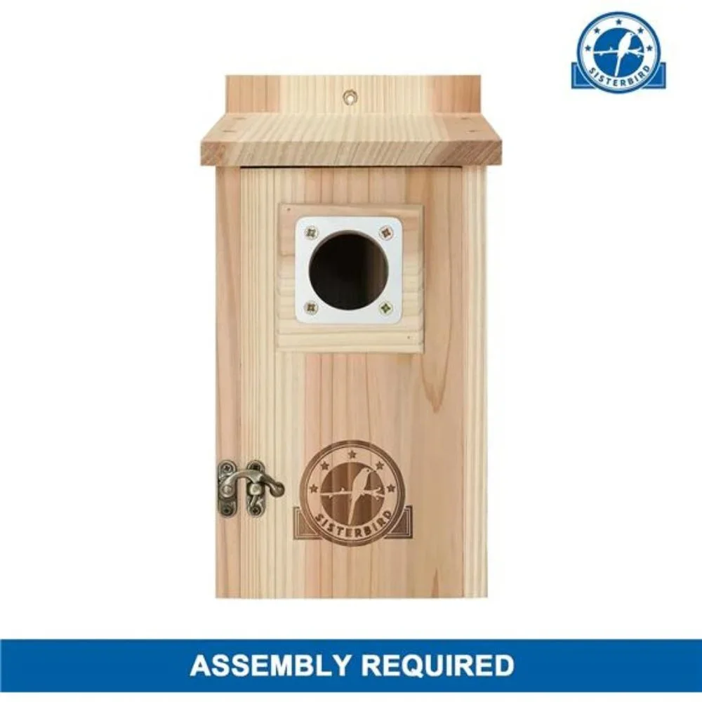 Bird Houses for Outside 1-1/2” Entrance Hole Cedar Birdhouses with Metal Guard